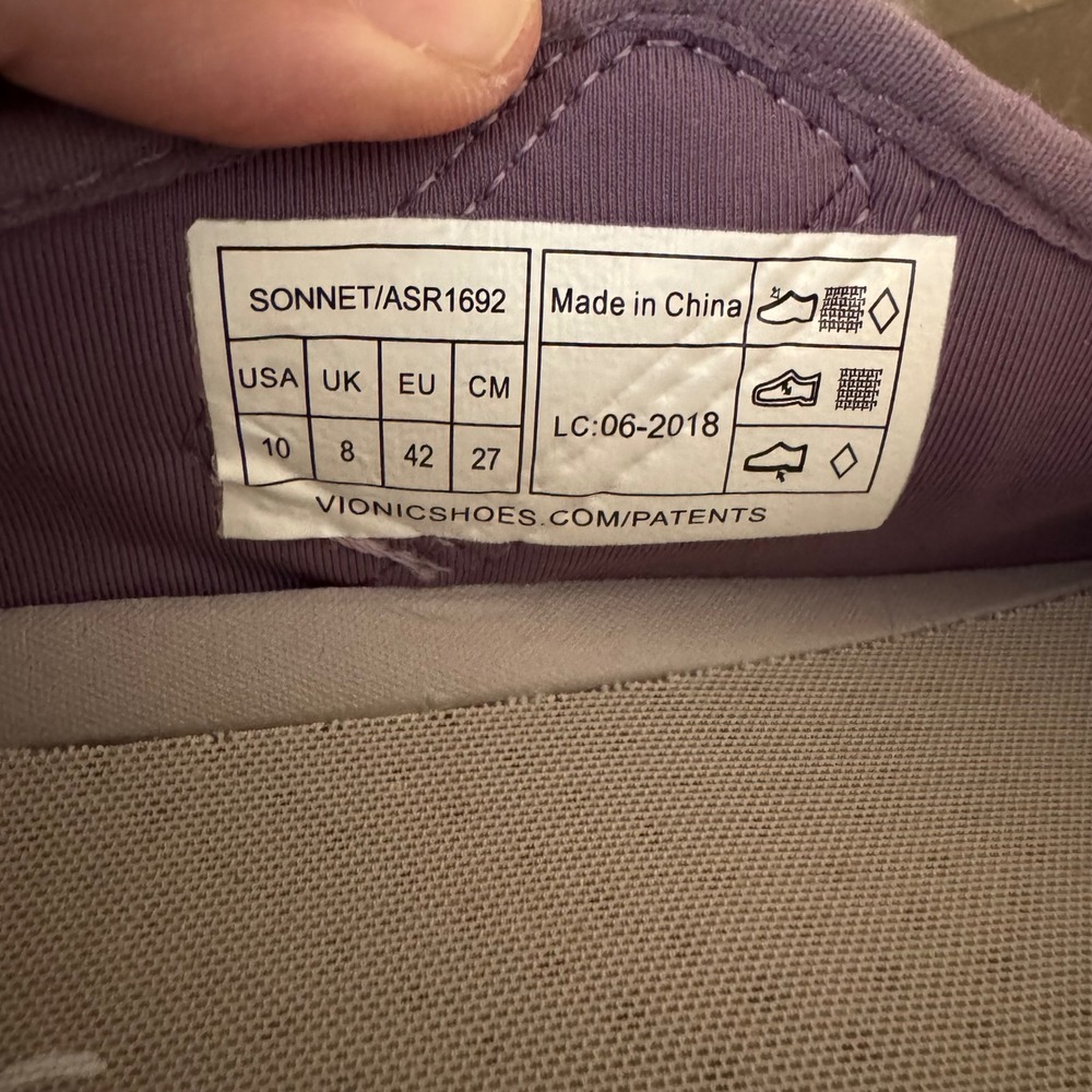 Vionic Sonnet Mauve Pink Mary Jane Walking Sneakers Shoes ASR1692 Womens 10 - Picture 6 of 7